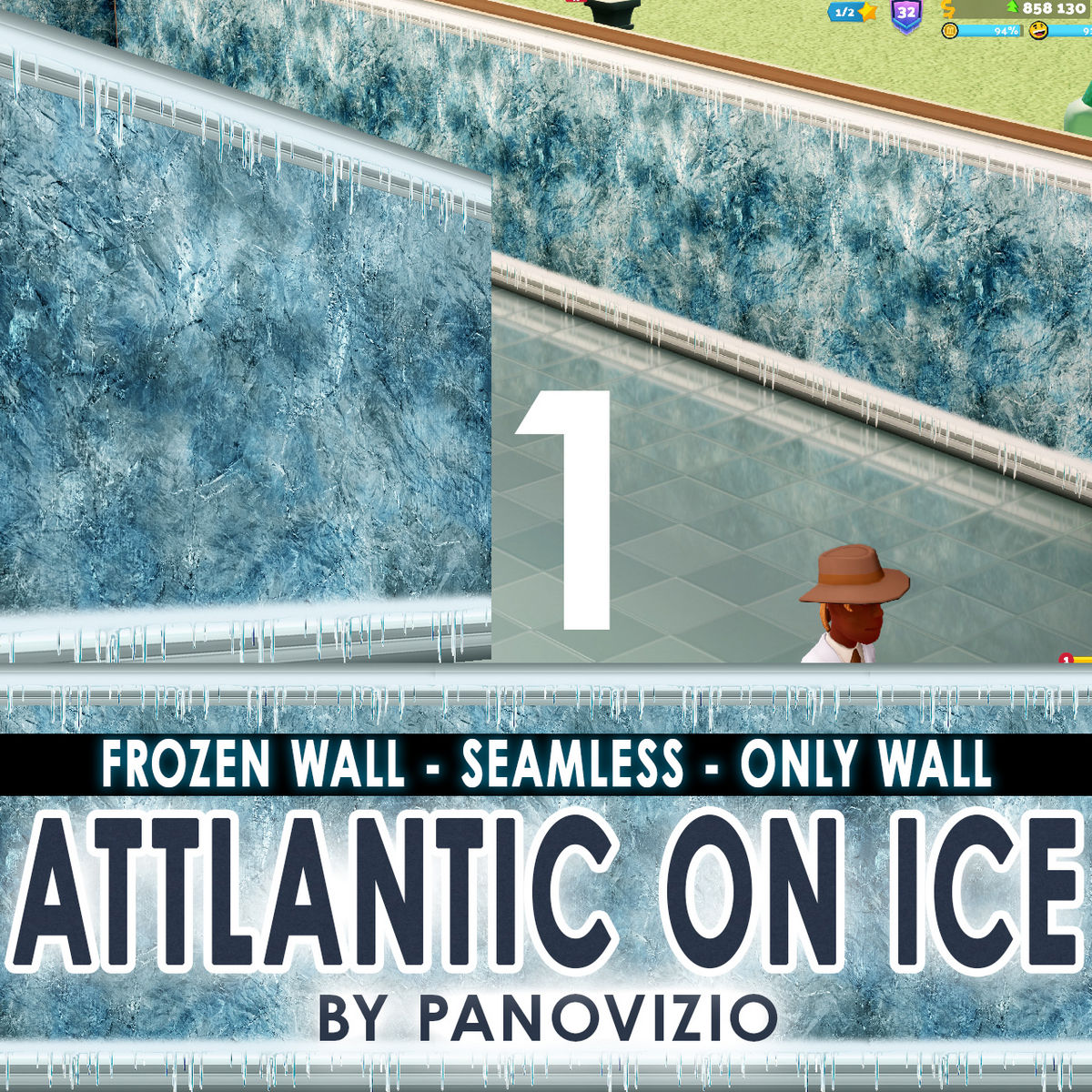 PANO ATTLANTIC ON ICE - ONLY WALL TEXTURE - NO PIPES SYSTEM
