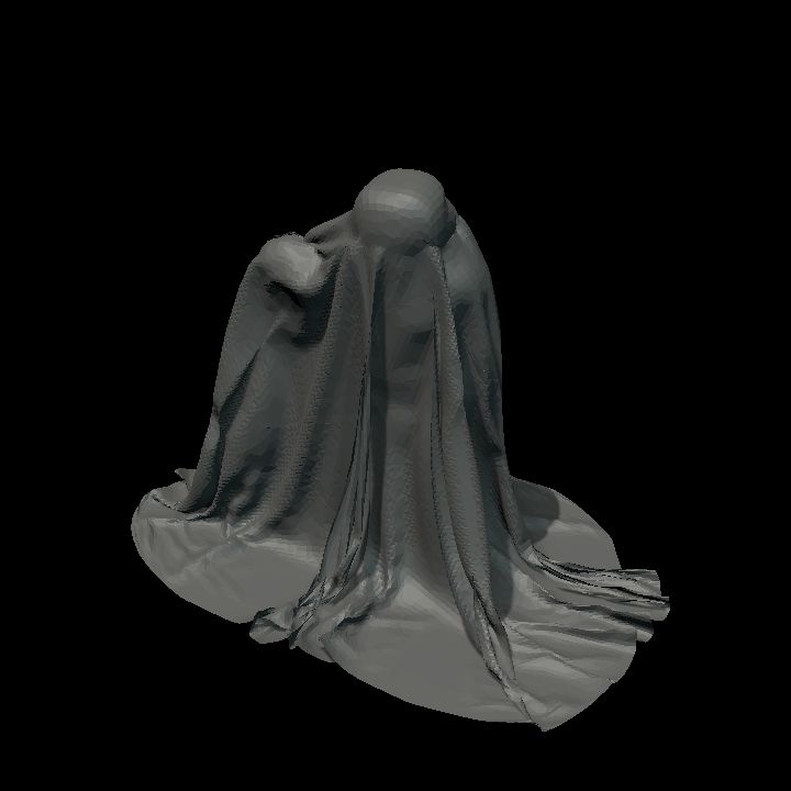 Covered furniture - Statue 2 colourable