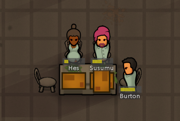 Eating on Coffins