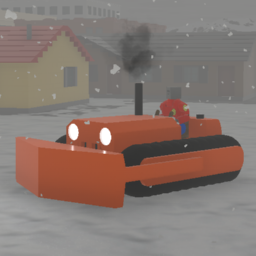 Tractor Mark I "Frog Face" (snowplow version)