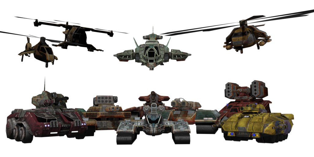 MechAssault Combat Vehicles