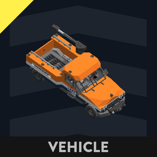 (Rockslide) Pickup Truck (GlacierAutomotive) (Q1Tach) Utility Crane