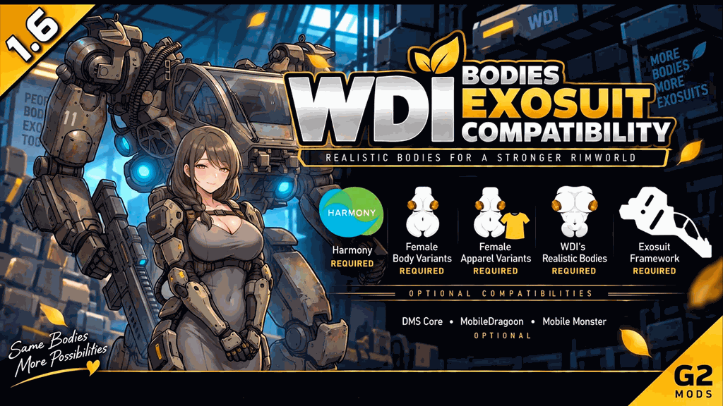 WDI's Realistic Bodies - Exosuit & DMS Universal Compatibility