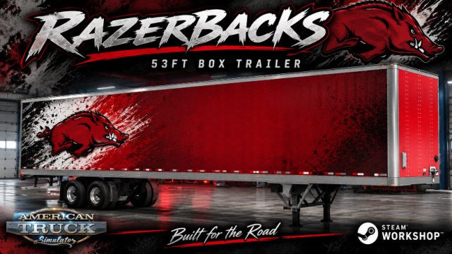 Razorbacks 53 foot Box Trailer preview