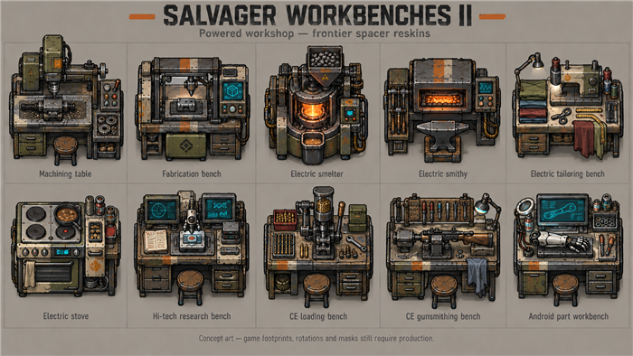 Salvager Workbenches II - Powered preview