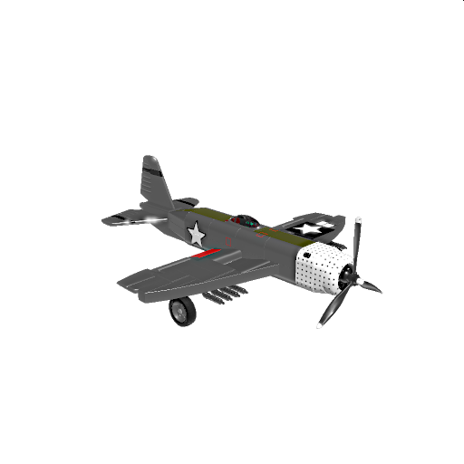 Replublic P-47 Thunderbolt (Checkered Silver)