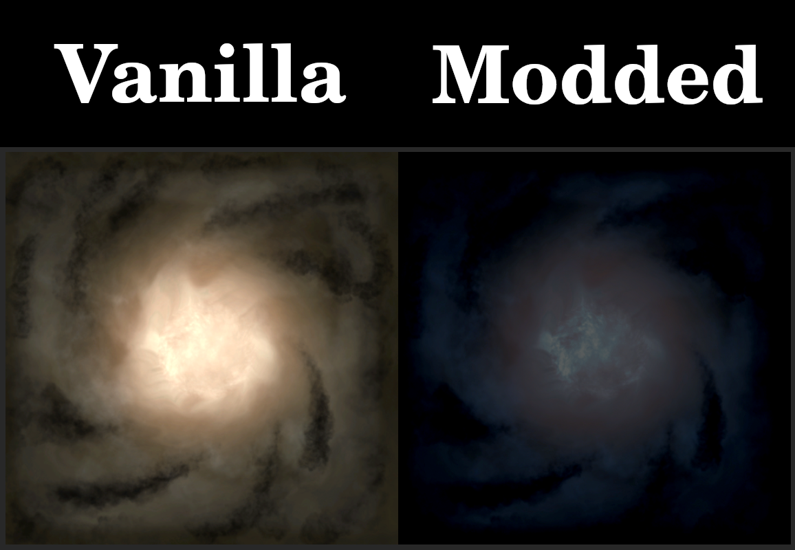 Darker Blue Galaxy Background