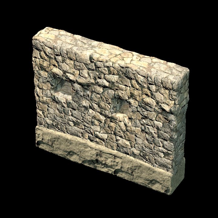 Modular ancient house - wall windows 01