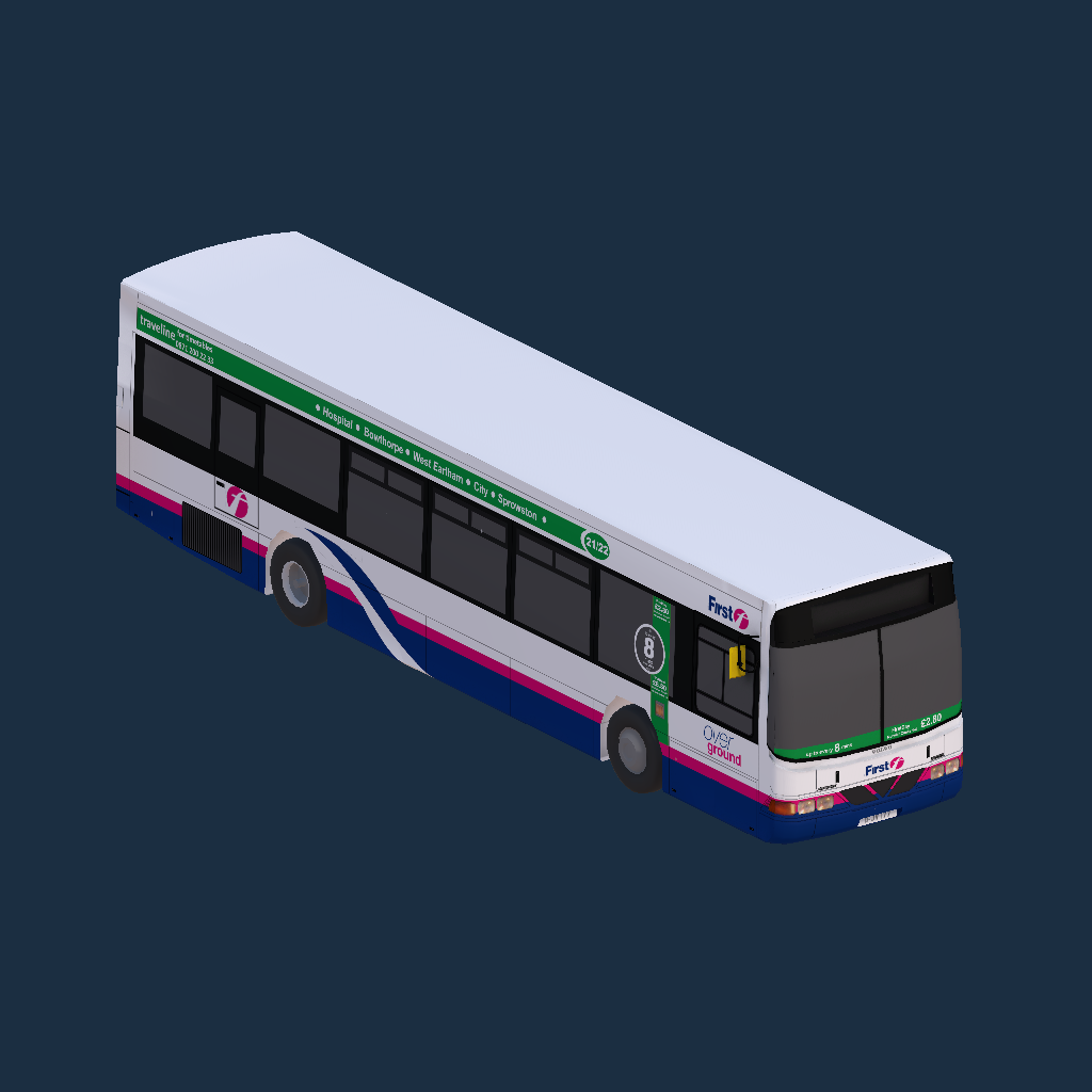 Wright Renown B10BLE First Eastern Counties Barbie Overground R21 R22 Green Line Branded
