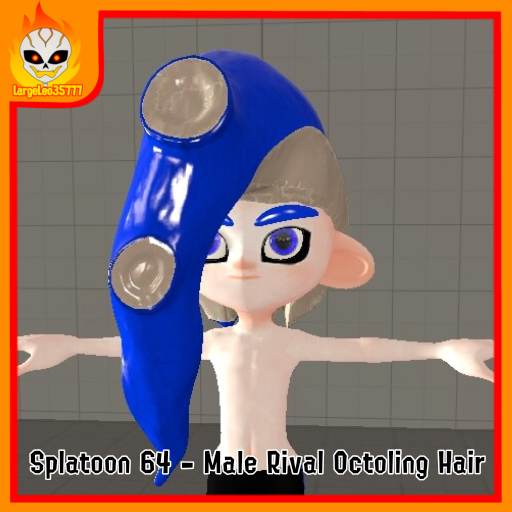 Splatoon 64 - Male Rival Octoling Hair