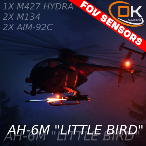 [FOV] AH-6M "LITTLE BIRD" 1x Hydra 2x M134 2x Stinger