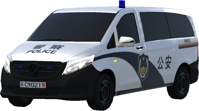 Chinese police car livery