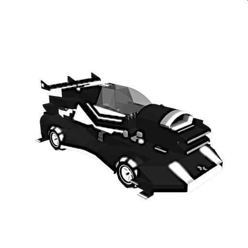 Futuristic Hyper Car Neon Monochrome