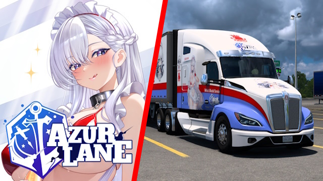 Kenworth T680 2022 HMS Belfast (Blissful Service) - Azur Lane [Comb Skin]