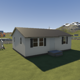 1970s 2 bedroom prefab house (unfurnished)