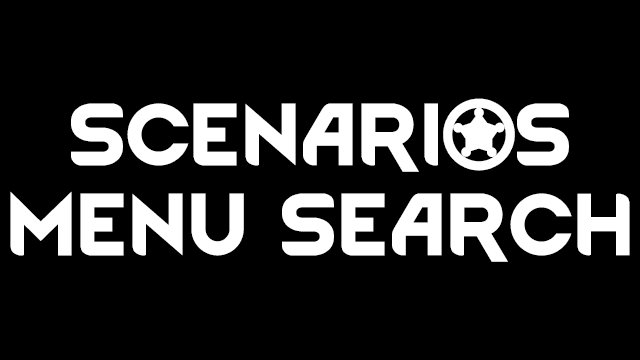 Scenarios Menu Search