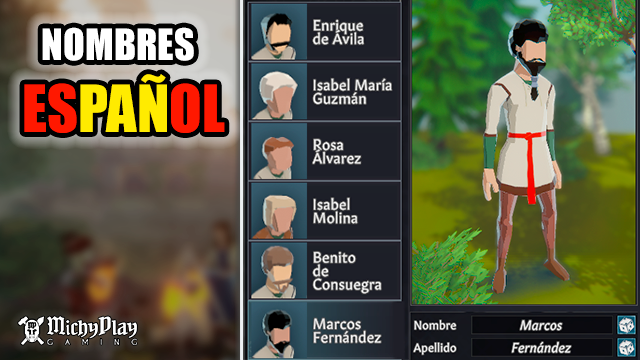 Nombres Español (Serie MichyPlay)
