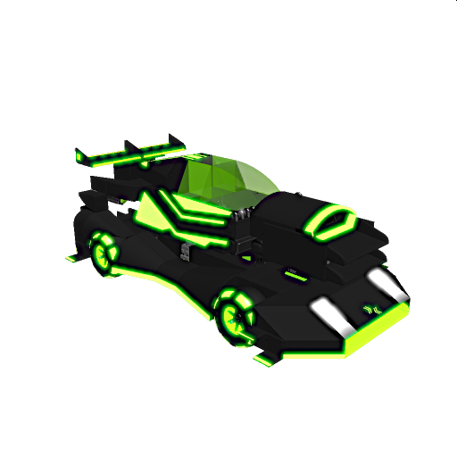 Hypercar Futuristic Neon Green