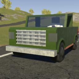 Buildable Pickup Truck Prebuilt (low brick)