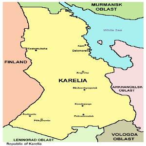 Karelia region cities (Russia)