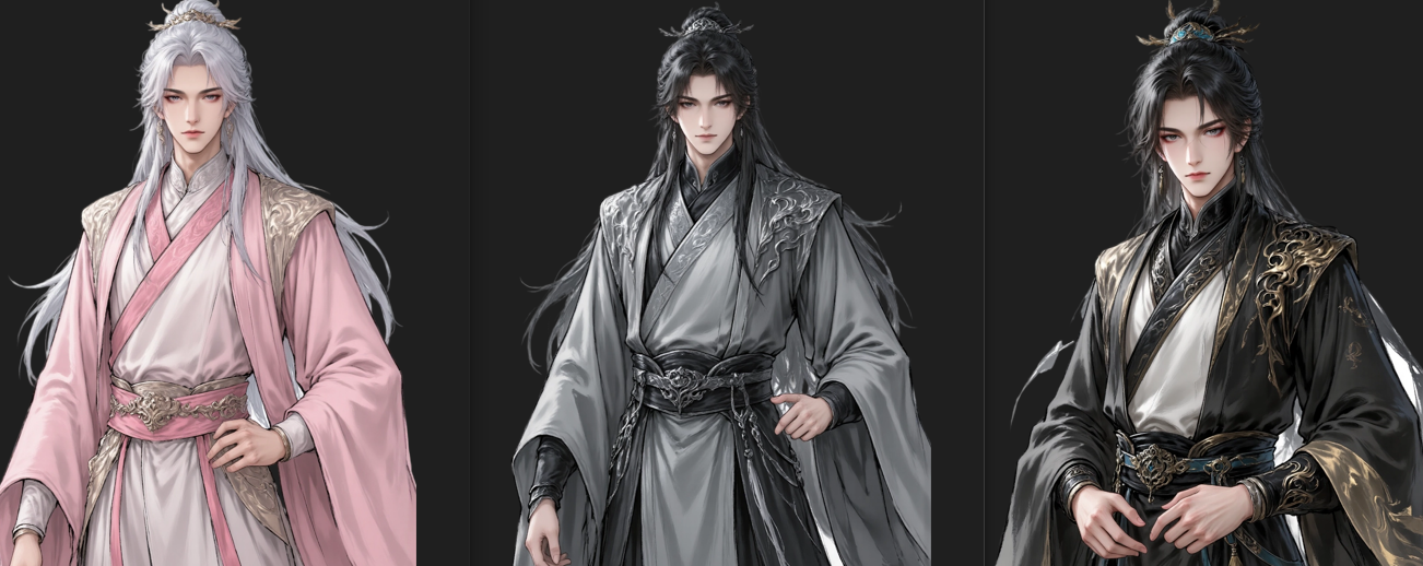《易》恋与八荒（三个男立绘）