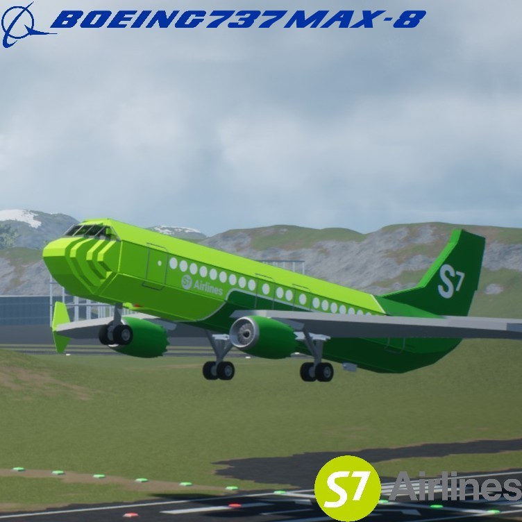 Softbody AIR LINER 737 MAX-8 S7 Airlines
