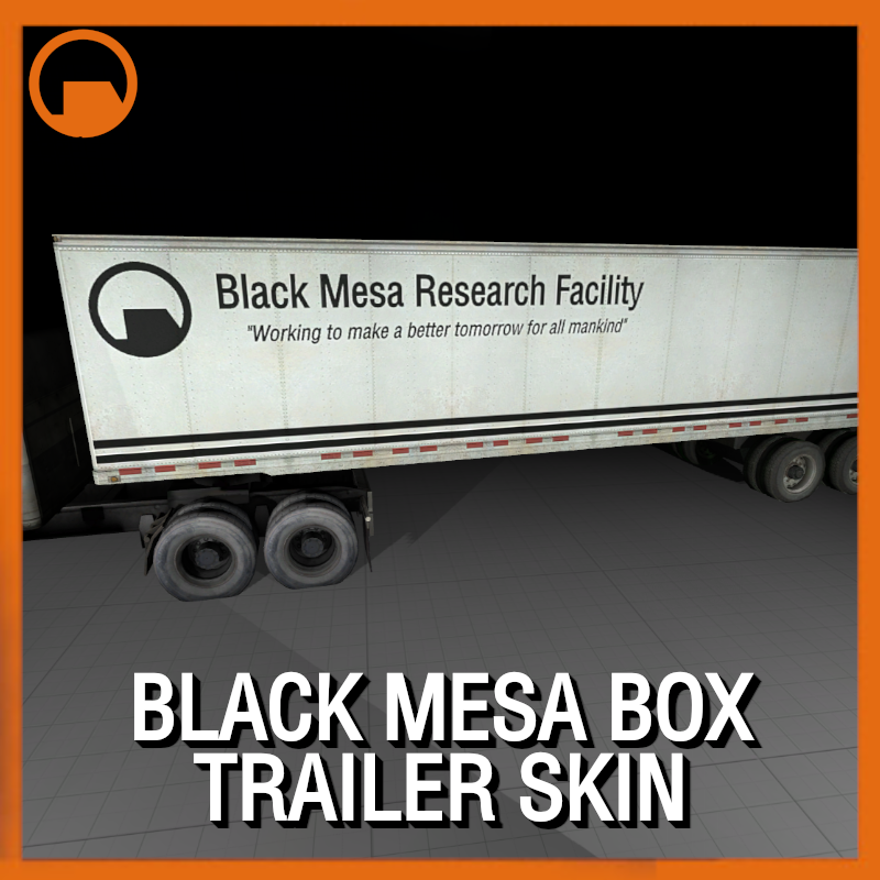 Box Trailer Black Mesa Skin