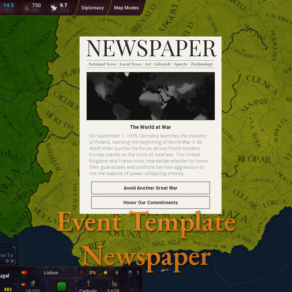 Event Template Newspaper