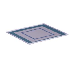 Fancy square plate