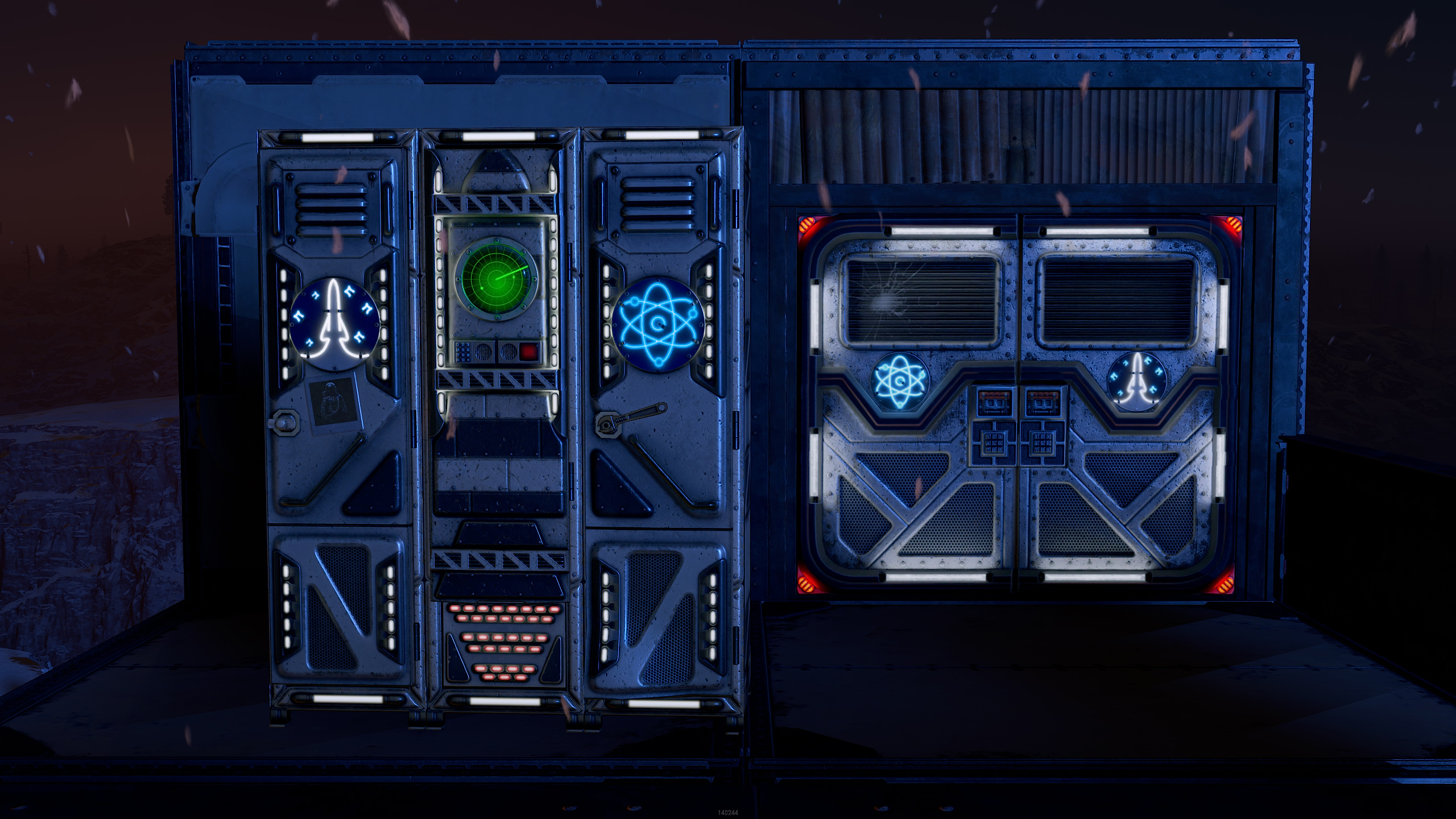 Space Base Sheet Metal Double Door