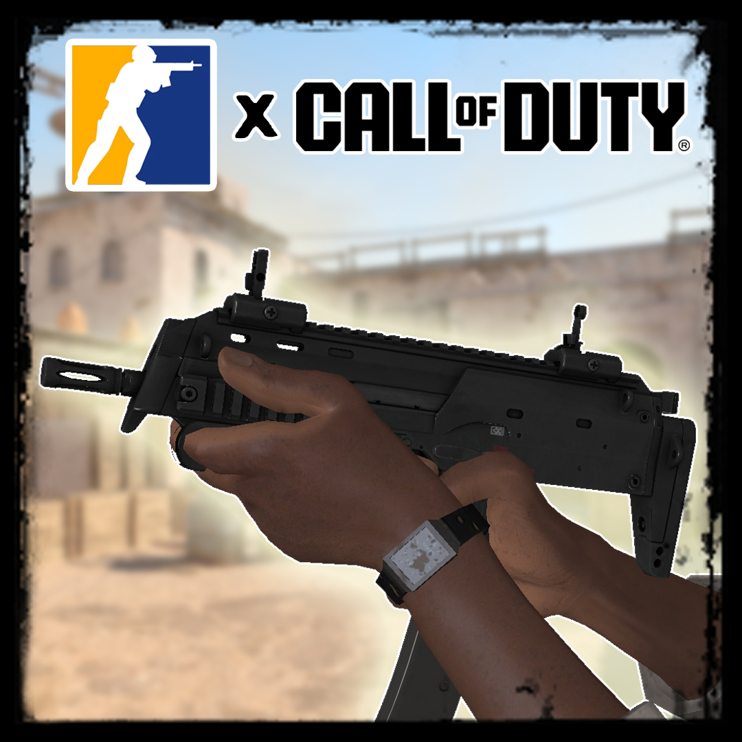 Counter-Strike 2: MP7A1 on MW2019 Anims