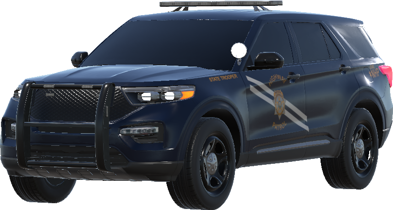 Nevada Highway Patrol Blue on Gold NHP