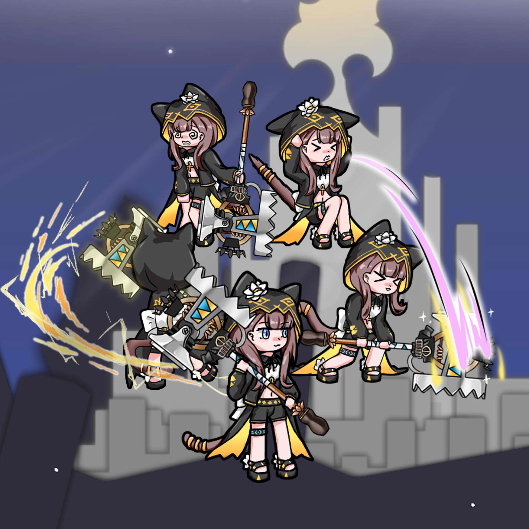[Arknights]佩佩 锤子兔兔换色4 Pepe(hammermaid)