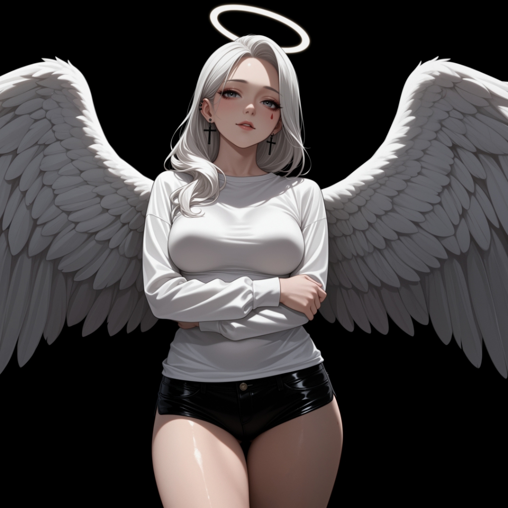 Girl | Dark Background | Dark & Colored Versions | 4K