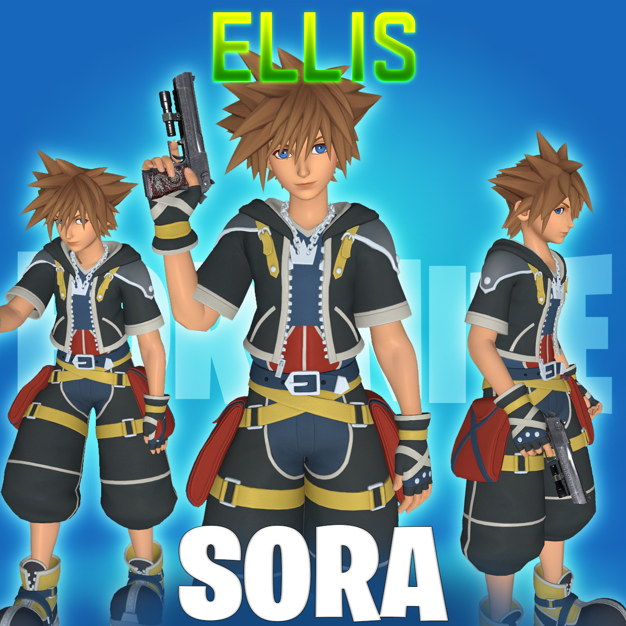 [COMM] Fortnite: KH2 Sora - Ellis
