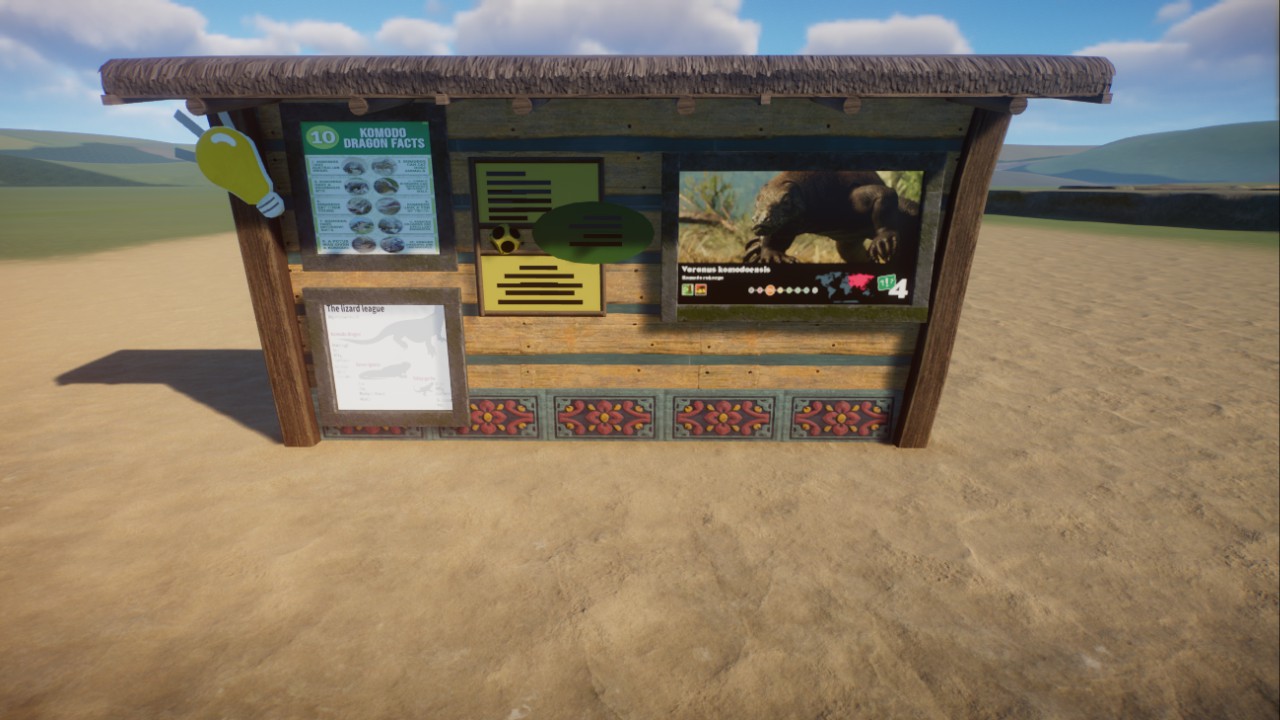 Komodo waran schild / Komodo dragon sign preview