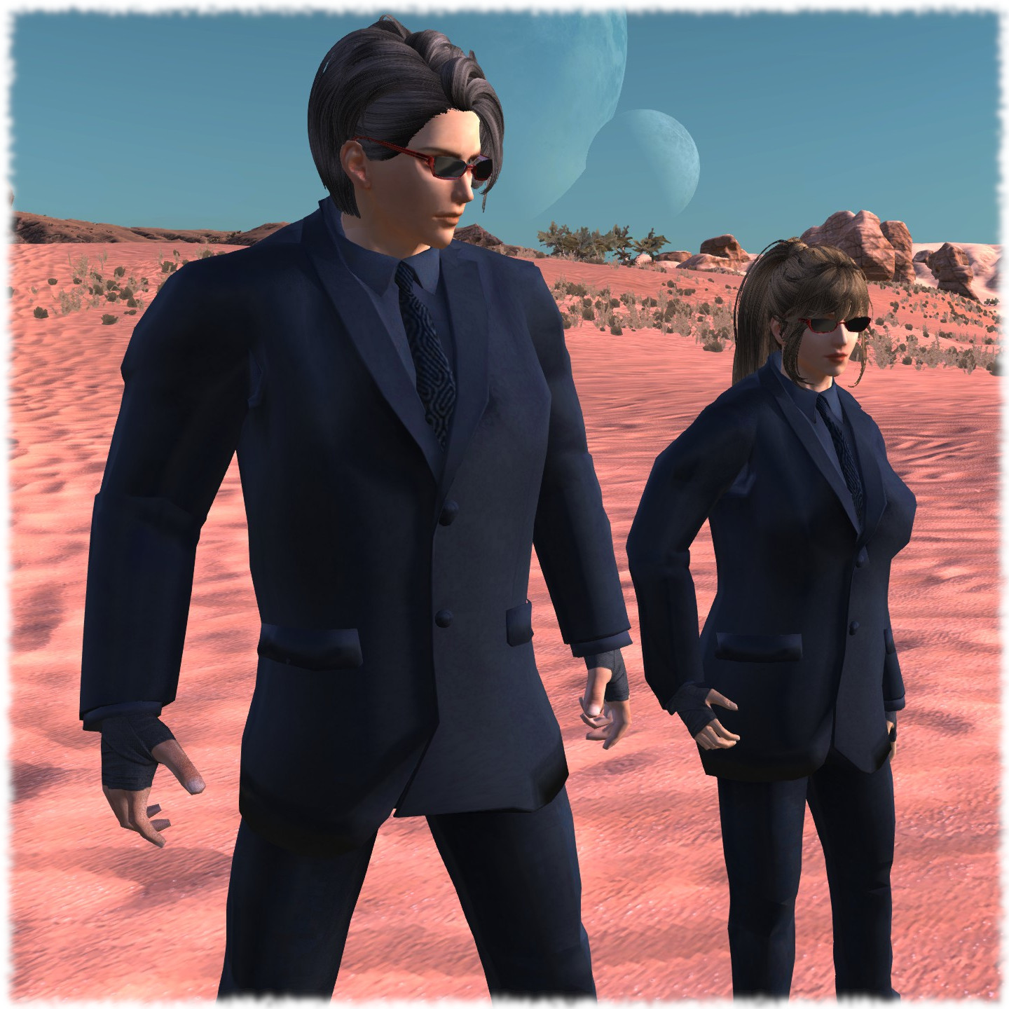 Suit and Sunglasses