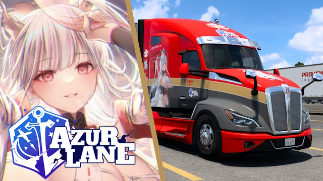 Kenworth T680 2022 IJN Shimanto - Azur Lane [Combo Skin]
