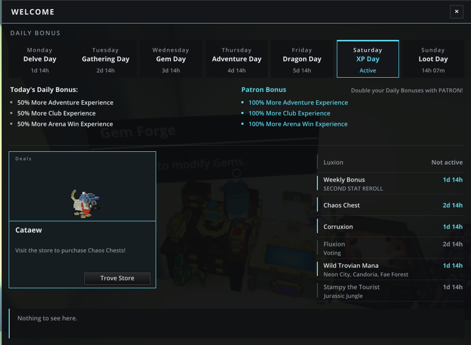 Zakros UI - Welcome Screen