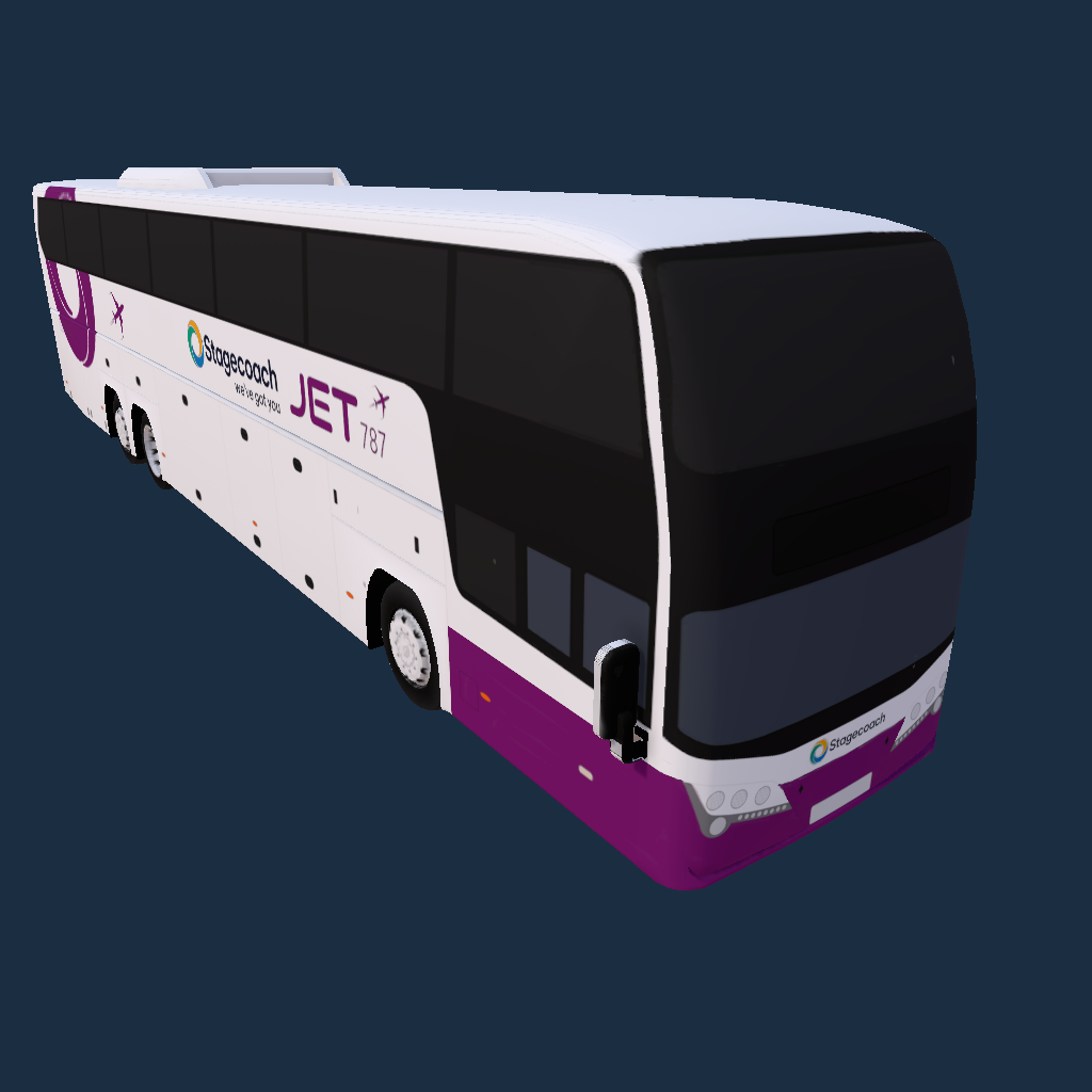 Stagecoach JET787 Plaxton-Elite-i (15m 68 Seat) Interdeck Coach