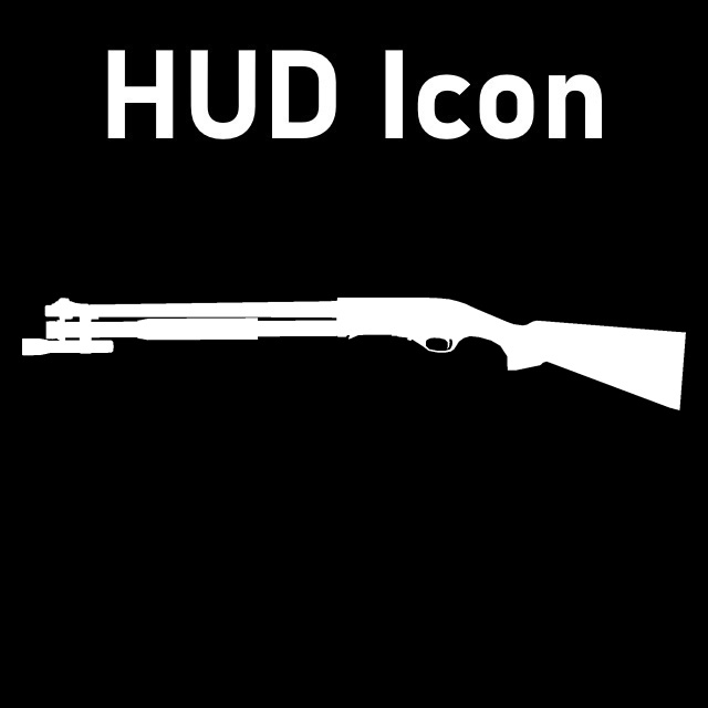 Left 4 Dead - Concept-Styled Chrome Shotgun HUD Icon (Chrome Shotgun)