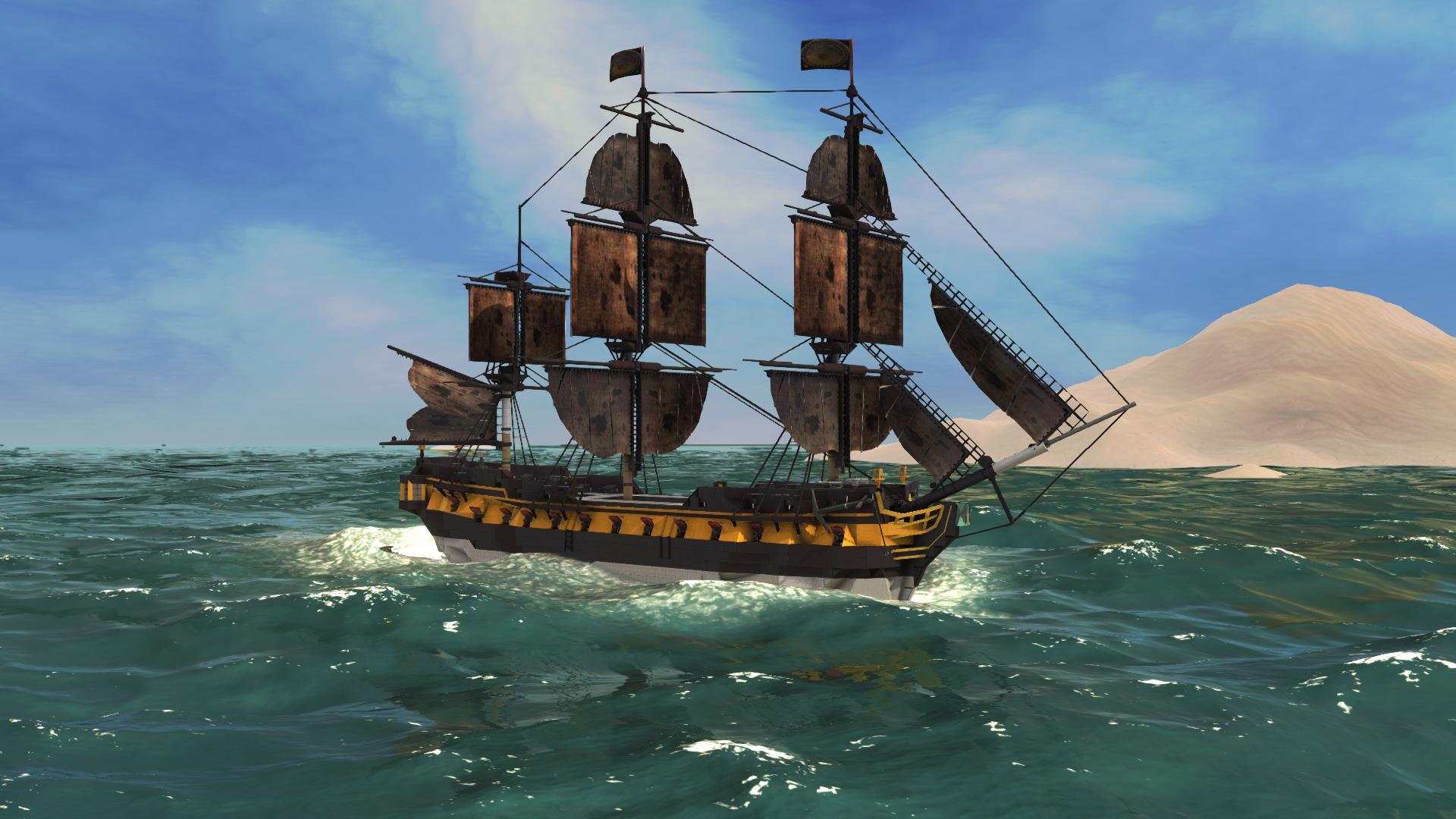 Sailable Generic 5th Rate frigate