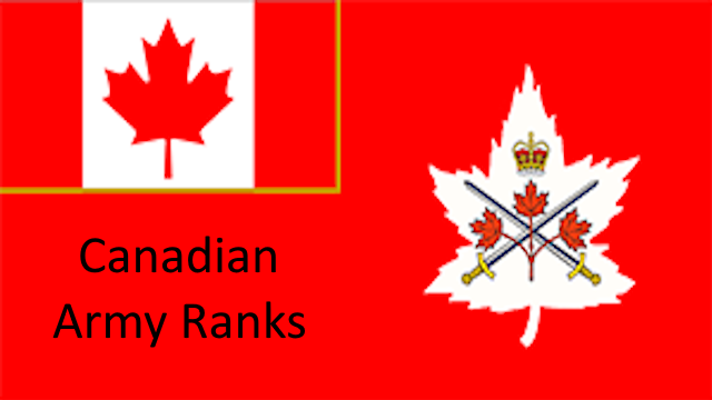 Canadian Army Ranks (Rocket Ranks)