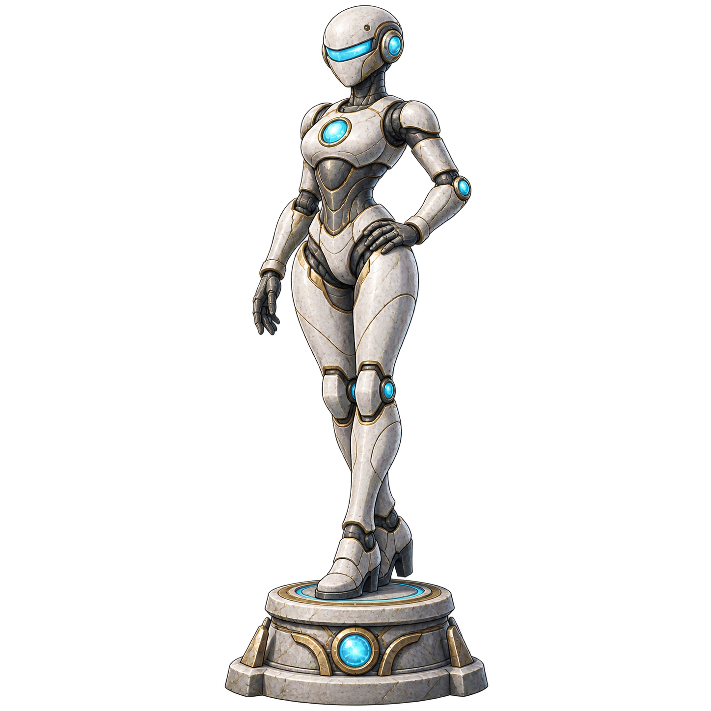 Humanoid Robot Statue