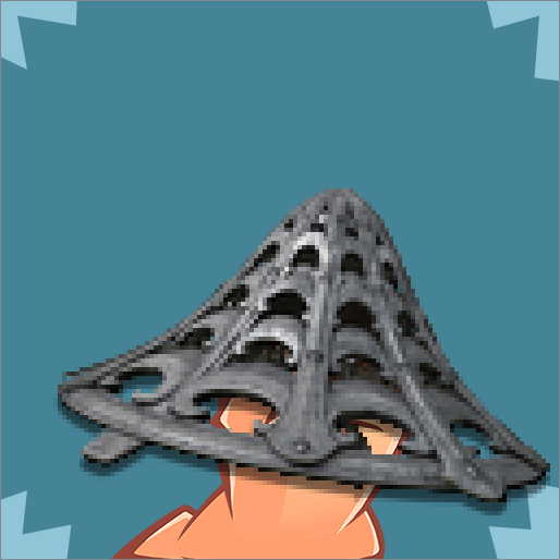 Shabriri Iron Kasa Elden Ring Ronin Hat