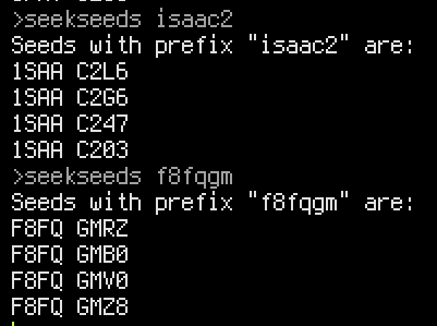 Seek Seeds with Prefix