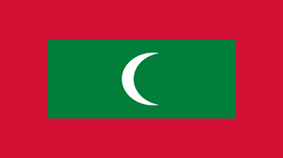 The flag of Maldives