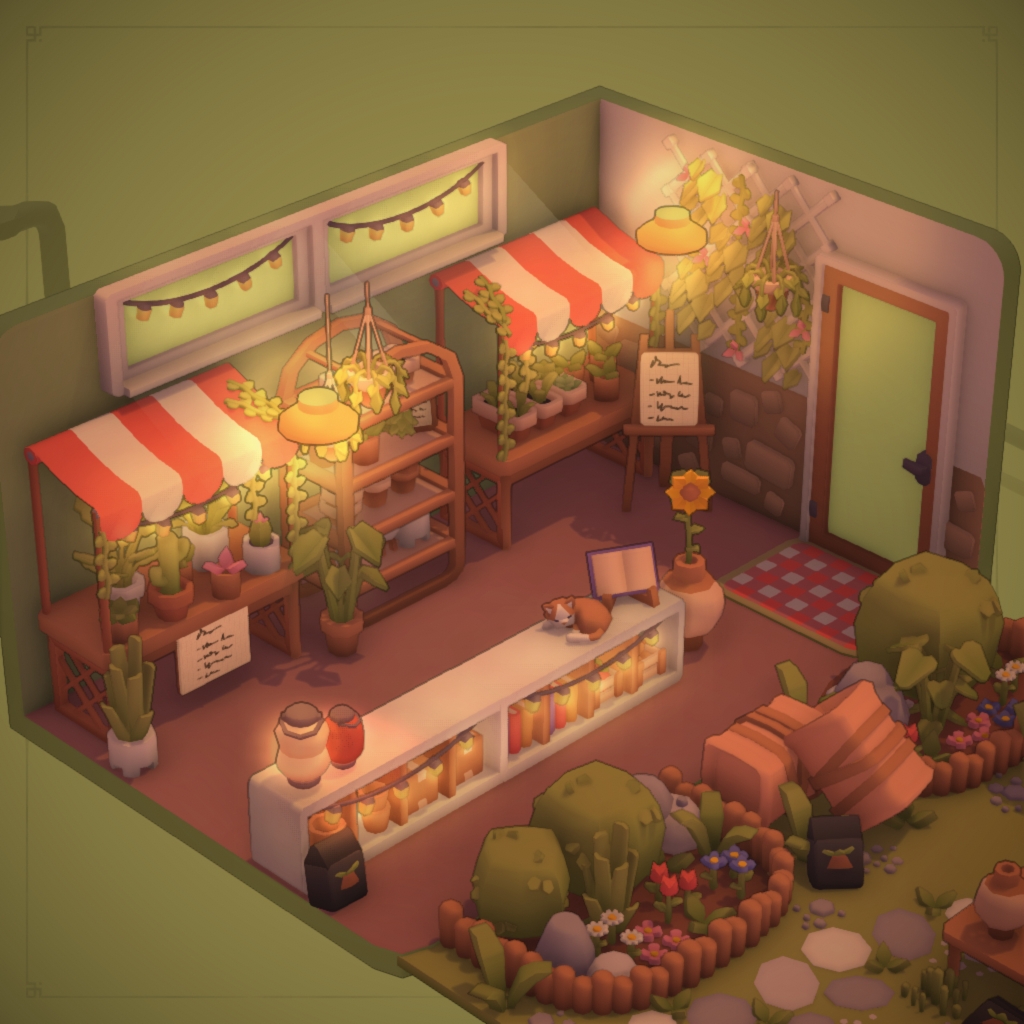 Cozy flower shop