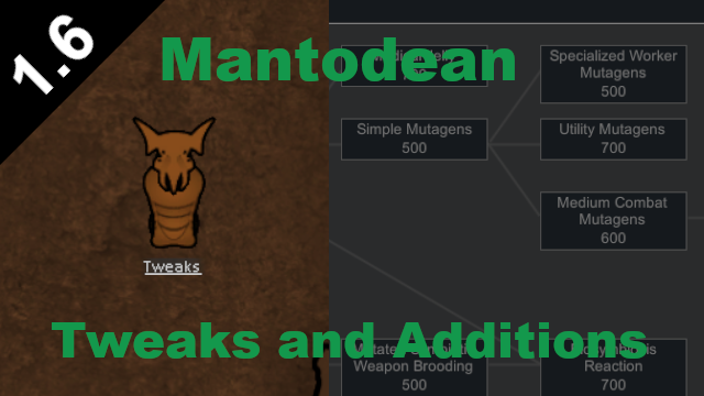 Mantodean Tweaks and Additions