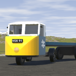 Scammell Scarab - Flatbed - BR Blue